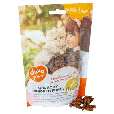 Duvo+ Katzensnack Crunchy Chicken Puffs 50 g