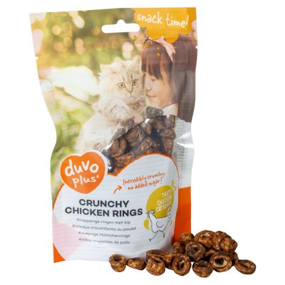 Duvo+ Katzensnack Crunchy Chicken Rings 50 g