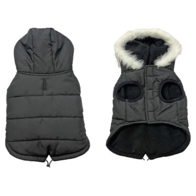 Duvo+ Hundemantel Eskimo gefüttert schwarz