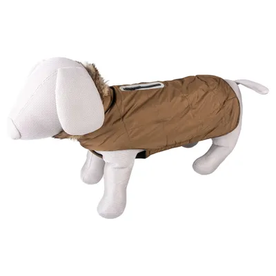 Duvo+ Hundemantel mit Kapuze Fluffy khaki Duvo+ Hundemantel mit Kapuze Fluffy khaki