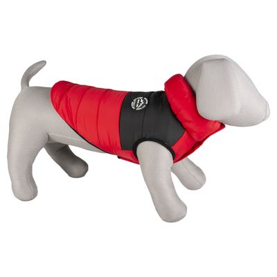 Duvo+ Hundemantel Puffer rot/schwarz