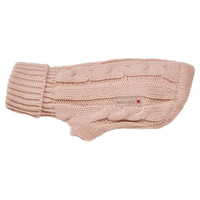 Wolters Zopf-Strickpullover rosa