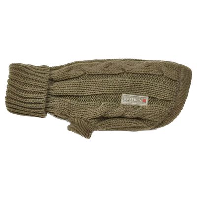 Wolters Zopf-Strickpullover olive
