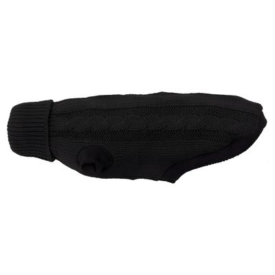 Wolters Zopf-Strickpullover schwarz