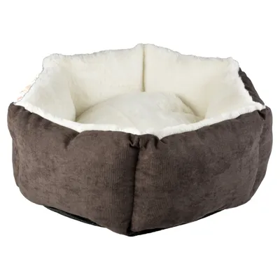 Duvo+ Hundekorb hexa Velvet Concrete grau/weiß Duvo+ Hundekorb hexa Velvet Concrete grau/weiß