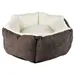 Duvo+ Hundekorb hexa Velvet Concrete grau/weiß