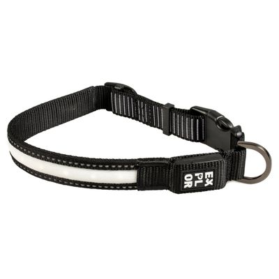 Duvo+ Hundehalsband City Paris LED Nylon schwarz