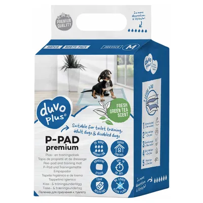 Duvo+ Welpenunterlage P-Pad Premium Grüntee-Duft Duvo+ Welpenunterlage P-Pad Premium Grüntee-Duft