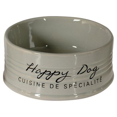 Duvo+ Futternapf Stone Happy Dog grau