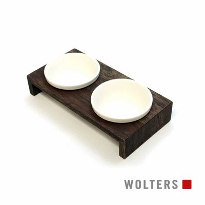 Wolters Gohan Doppelnapf walnuss
