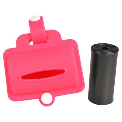 Duvo+ Hundekotbeutelspender Silikon rosa