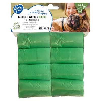 Duvo+ Hundekotbeutel Eco biodegradable grün
