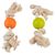 Duvo+ Hundespielzeug Eco Gummiball Bambus/Reis + Baumwolle
