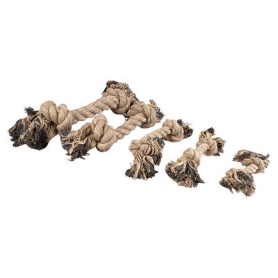 Duvo+ Hundespielzeug Flossy Seil mit 2 Knoten braun