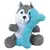 Duvo+ Hundespielzeug Plüsch Husky mit Knochen grau/blau Duvo+ Hundespielzeug Plüsch Husky mit Knochen grau/blau