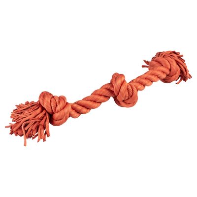 Duvo+ Baumwollseil mit 3 Knoten rot
