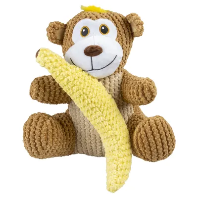 Duvo+ Hundespielzeug Plüsch Affe mit Banane gelb/braun Duvo+ Hundespielzeug Plüsch Affe mit Banane gelb/braun