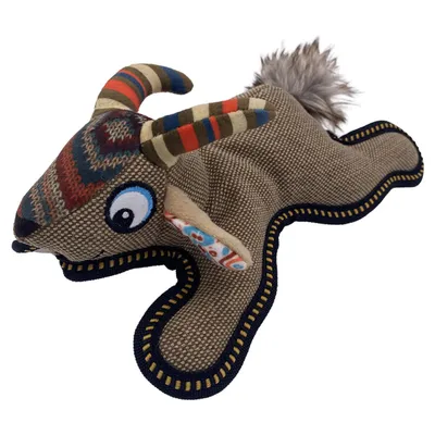 Duvo+ Hundespielzeug Canvas Ziege braun Duvo+ Hundespielzeug Canvas Ziege braun