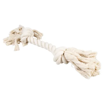 Duvo+ Hundespielzeug ECO Baumwoll-Tau mit 2 Knoten weiß Duvo+ Hundespielzeug ECO Baumwoll-Tau mit 2 Knoten weiß