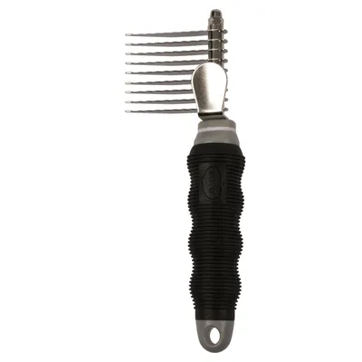 Duvo+ Entfilzerkamm doppelt schwarz/grau Duvo+ Entfilzerkamm doppelt schwarz/grau