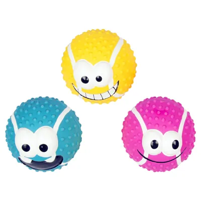 Duvo+ Hundespielzeug Latex Tennisball Smiley Duvo+ Hundespielzeug Latex Tennisball Smiley
