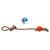 Duvo+ Hundespielzeug Knot Baumwolle Pendel + Gummiball grau/orange