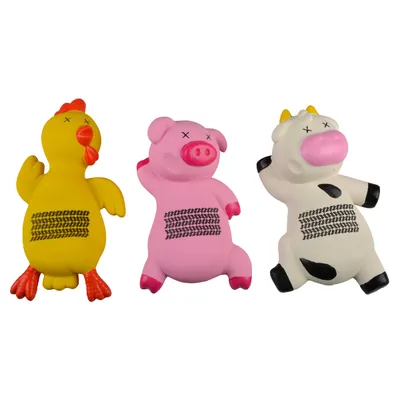 Duvo+ Hundespielzeug Huhn/Schwein/Kuh Latex Duvo+ Hundespielzeug Huhn/Schwein/Kuh Latex