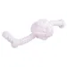 Duvo+ Hundespielzeug Puppy Soft Seil Ball mit 2 Knoten rosa/weiß