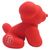 Duvo+ Hundespielzeug Latex Balloon Pug rot