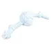 Duvo+ Hundespielzeug Puppy Soft Seil Ball mit 2 Knoten blau/weiß