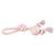 Duvo+ Hundespielzeug Seilschlaufe mit Knoten & Gummiball rosa