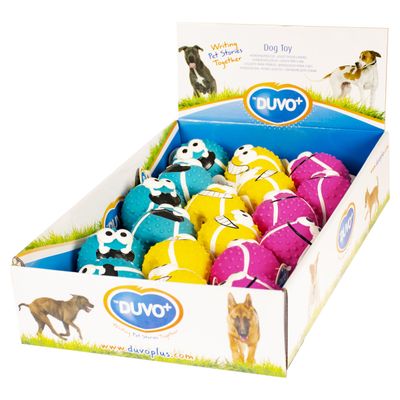 Duvo+ Hundespielzeug Latex Tennisball Smiley