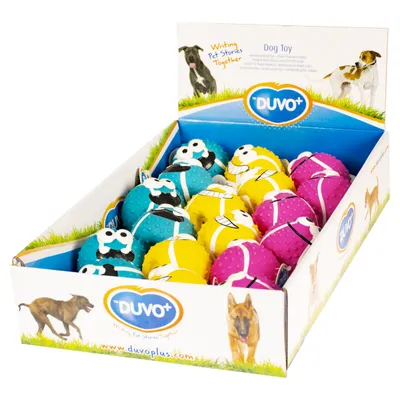 Duvo+ Hundespielzeug Latex Tennisball Smiley Duvo+ Hundespielzeug Latex Tennisball Smiley