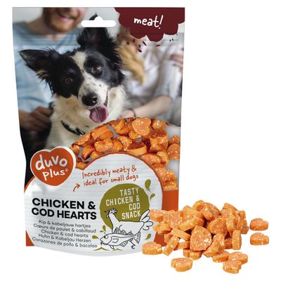 Duvo+ Huhn & Kabeljau Herzen 180 g
