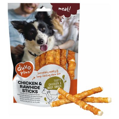 Duvo+ Hundesnack Rindshaut & Huhn Sticks