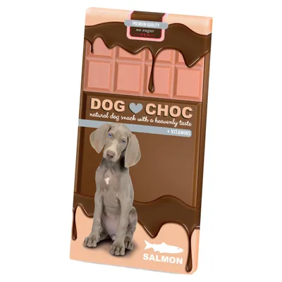 Duvo+ Hundeschokolade Dog Choc Lachs 100 g Duvo+ Hundeschokolade Dog Choc Lachs 100 g