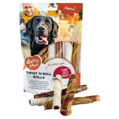 Duvo+ Hundespielzeug chew! Twist 'n Roll Rolls Rind