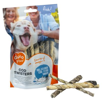 Duvo+ Hundesnack Kabeljau Twisters