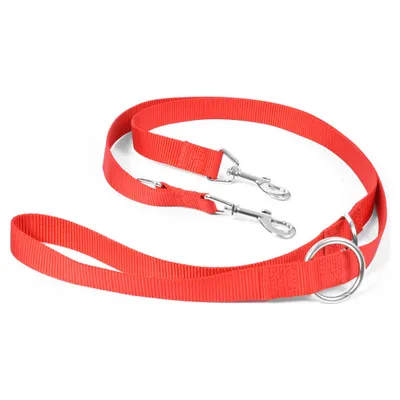Duvo+ Nylon Leine verstellbar rot Duvo+ Nylon Leine verstellbar rot