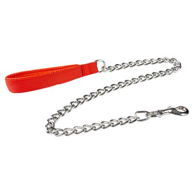 Duvo+ Kettenleine mit gepolsterten Griff rot