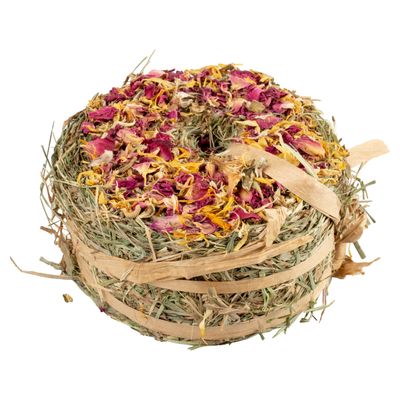 Duvo+ Heu-Donut mit Blumen-Topping 65 g
