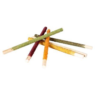 Duvo+ Nagersnack hölzerne Knabberstäbchen Gemüse & Blumen 75 g