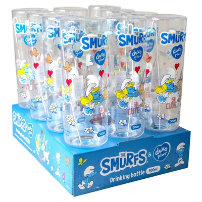 Duvo+ Trinkflasche Schlumpfine transparent 500 ml Duvo+ Trinkflasche Schlumpfine transparent 500 ml
