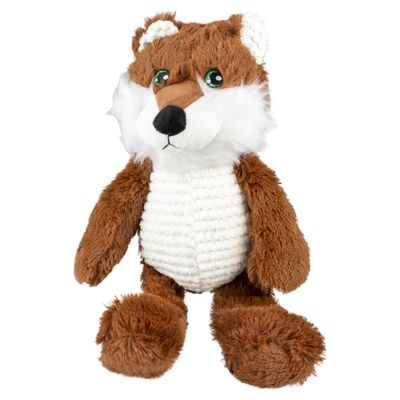 Duvo+ Hundespielzeug Plüsch Wolf tummy braun/weiß