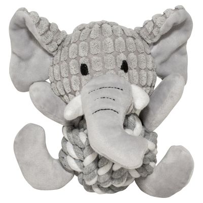 Duvo+ Hundespielzeug Zoo Friends Elefant Ball grau