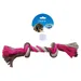 Duvo+ Hundespielzeug Knot Baumwolle grau/rosa