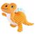 Duvo+ Hundespielzeug Dino Ankylosaurus orange