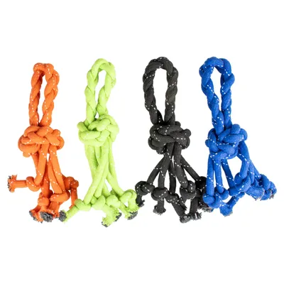 Duvo+ Hundespielzeug Scooby Seil Knot mit Schlaufe bunt Duvo+ Hundespielzeug Scooby Seil Knot mit Schlaufe bunt