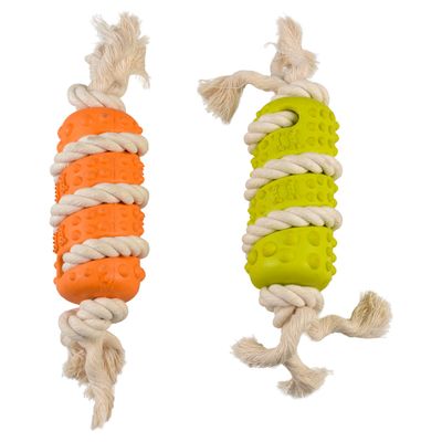 Duvo+ Hundespielzeug Eco Gummistift Bambus/Reis + Baumwolle