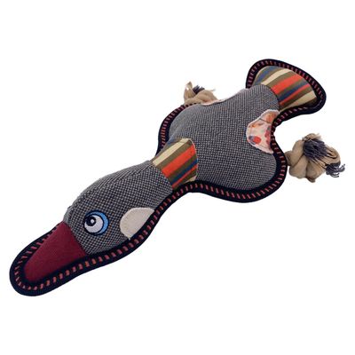 Duvo+ Hundespielzeug Canvas Ente grau